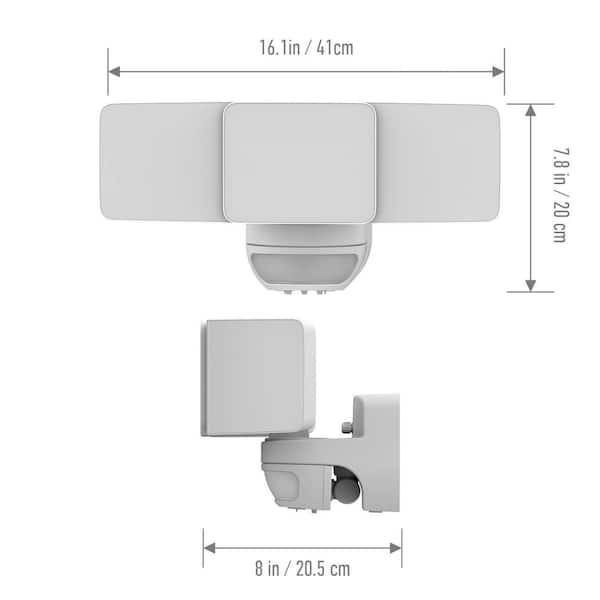 KODA 4200 Lumen White Motion Sensing Integrated LED Security Flood