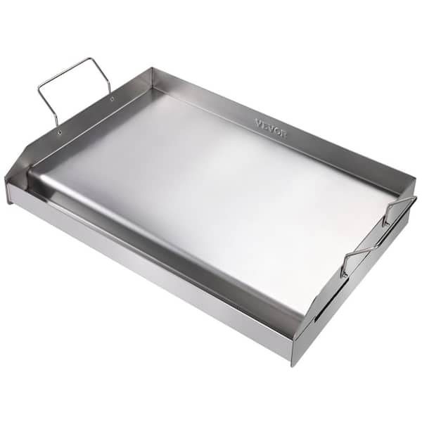 VEVOR Stainless Steel Griddle 23.5 in. x 16 in. Pre-Seasoned Stove Top  Griddle Non-Stick Family Pan Cookware DMJP235YC4303KZ0TV0 - The Home Depot