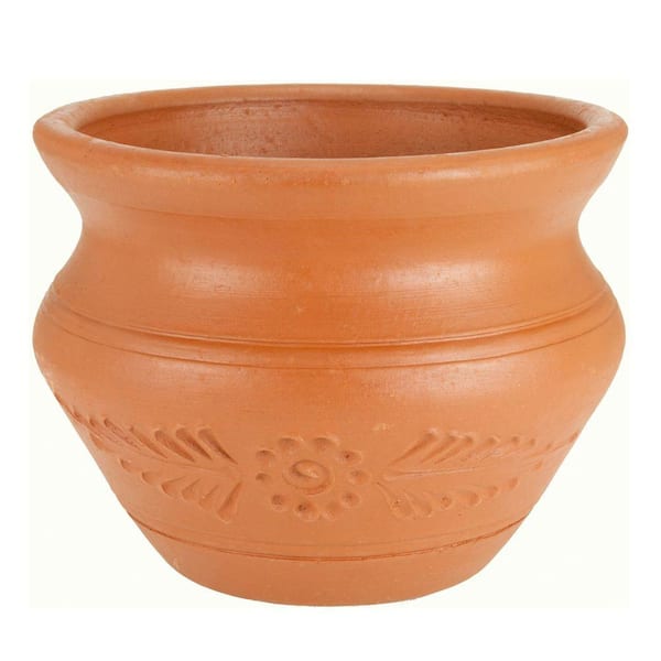 Terracotta Plant Pots (Round), Pots for Plants, Clay Pots for Plants,  Flower Pot, Earthen Terracotta Pots for Planting, Round Flower Pots for  Home Decoration, Clay Pots for Planting (14x10x9 Cm) - Gachwala