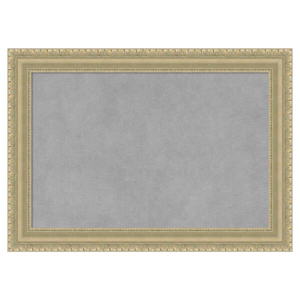 Amanti Art Champagne Teardrop 21 in. x 15 in. Framed Magnetic Board