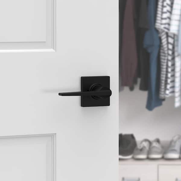 Hollis Matte Black Half-Dummy Door Lever