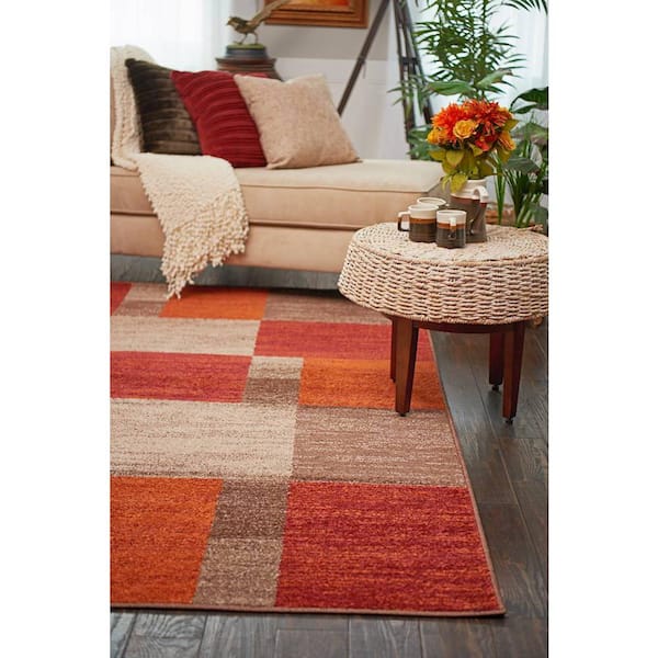 Unique Loom Patchwork Autumn Rug Multi 2' 0 x 6' 1 Runner