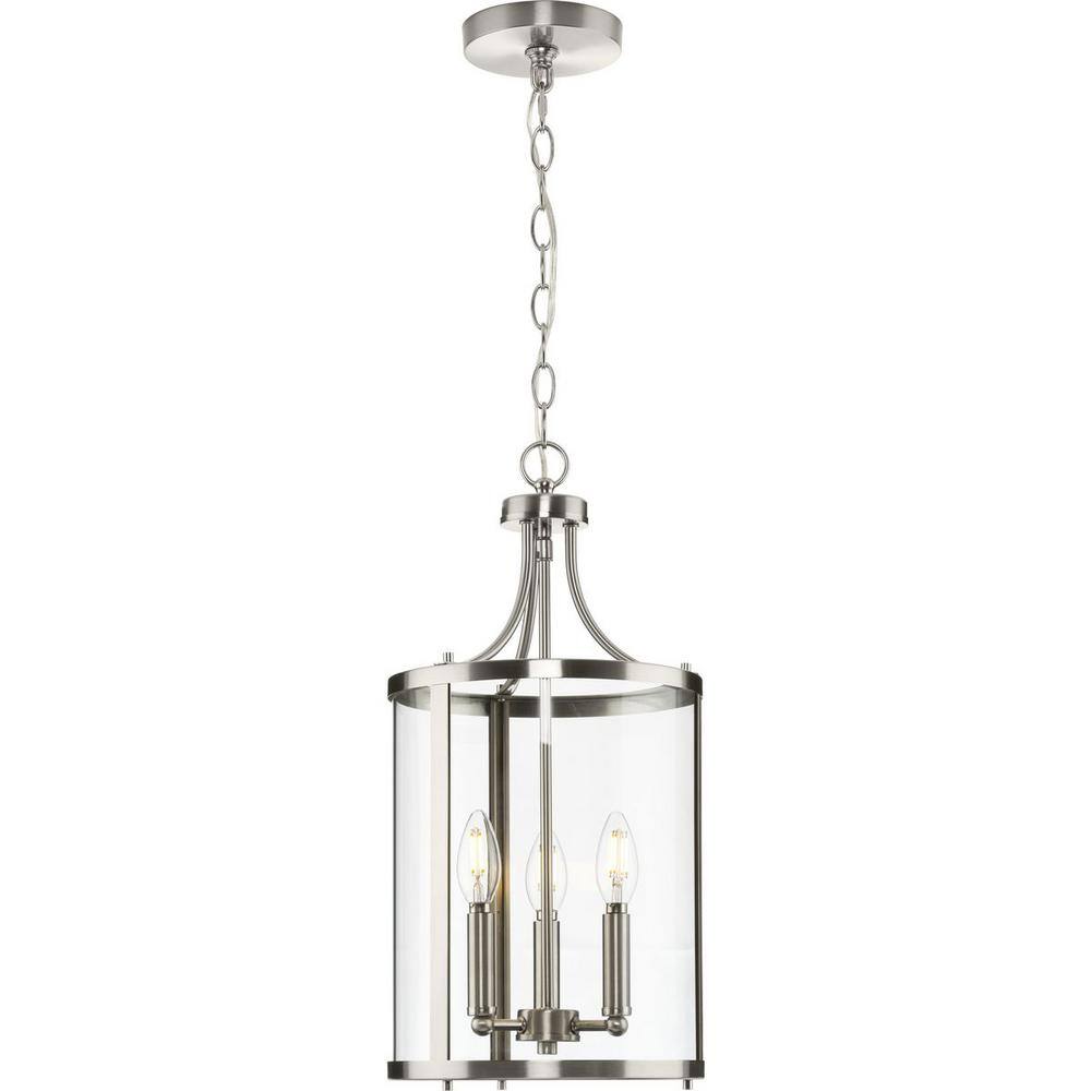 Gilliam Brushed Nickel Glass Foyer Light