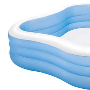 7.5 ft. x 22 in. Swim Center Inflatable Family Swimming Pool, Square