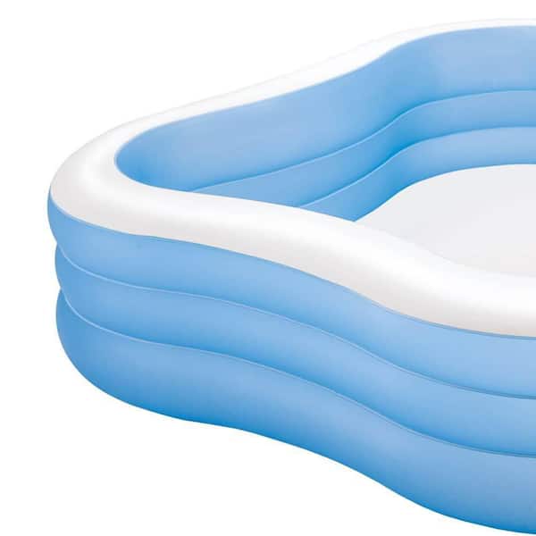 7.5 ft. x 22 in. Swim Center Inflatable Family Swimming Pool, Square
