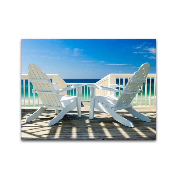 Unbranded Two Chairs by Colossal Images Canvas Wall Art 27 in. x 36 in.