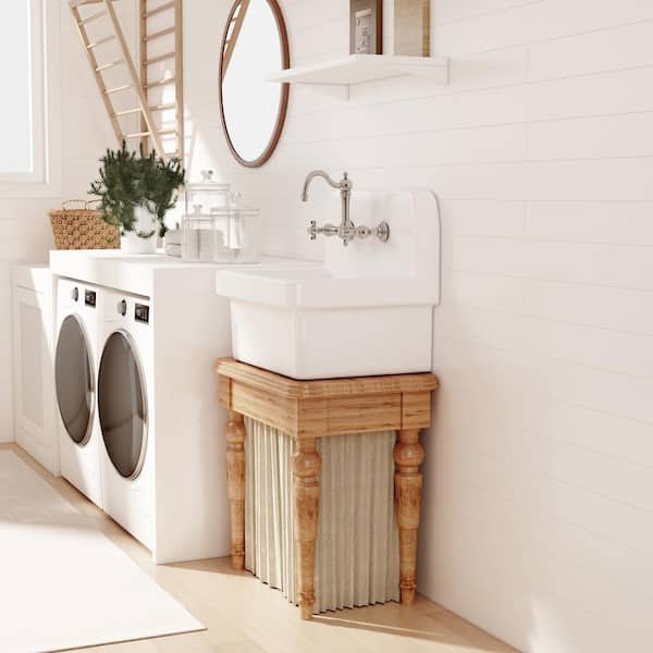 Eridanus Mason 8 Gal. 16 in. D x 21 in. W Wall Mount Laundry