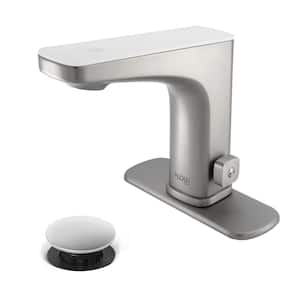 Grove Touch and Motion Activated Single-Handle Bathroom Faucet in Brushed Nickel