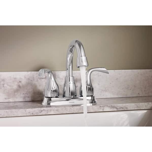 Idora 4 in. Centerset 2-Handle Bathroom Faucet in Polished Chrome (2-Pack)