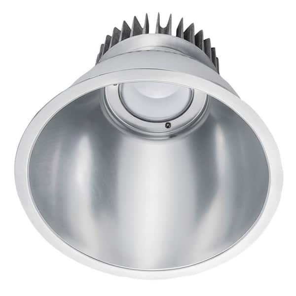 HALCO LIGHTING TECHNOLOGIES 40-Watt 8 in. Silver Remodel Recessed Integrated LED Dimmable Downlight Kit 120-277V Daylight 5000K with Backup 99846