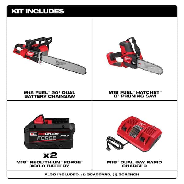 Milwaukee キャンプセット Milwaukee M18 FUEL 18V Brushless Cordless 20 in. Dual Battery