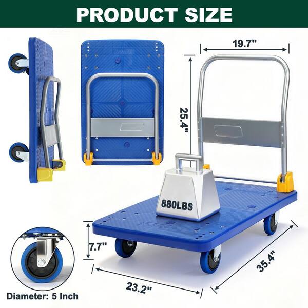 Reviews for maocao hoom 880 lbs. Capacity Platform Truck Foldable