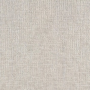 Brasswick  - Antique Silver - Gray 24 oz. Polyester Pattern Installed Carpet
