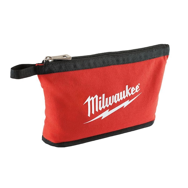 4-Pack Water Resistant Milwaukee Red Zipper Tool Bag Storage Organizer 12 in
