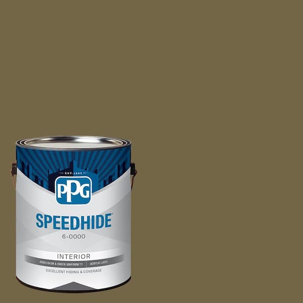 SPEEDHIDE 1 gal. Olive PPG1112-7 Ultra Flat Interior Paint