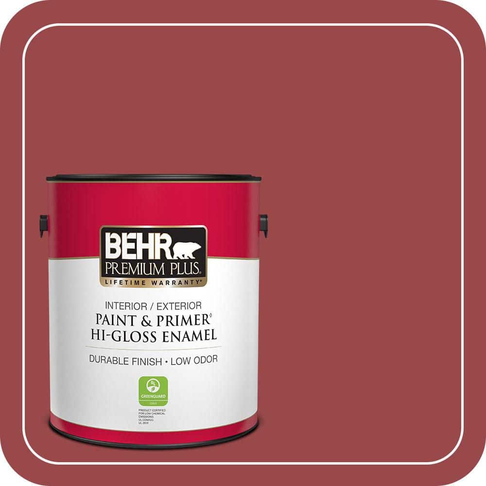 1 gal. #150D-7 Regal Red Hi-Gloss Enamel Interior/Exterior Paint & Primer price history on PriceWatchPro