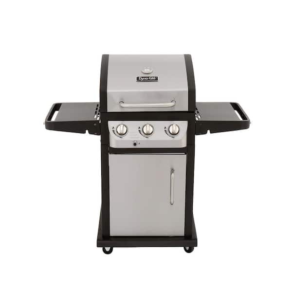 Dyna-Glo Smart Space Living 3-Burner Propane Gas Grill in Stainless Steel