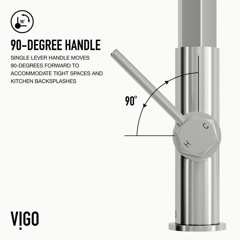 Hart 18" Stainless Steel Pull-Down Kitchen Faucet