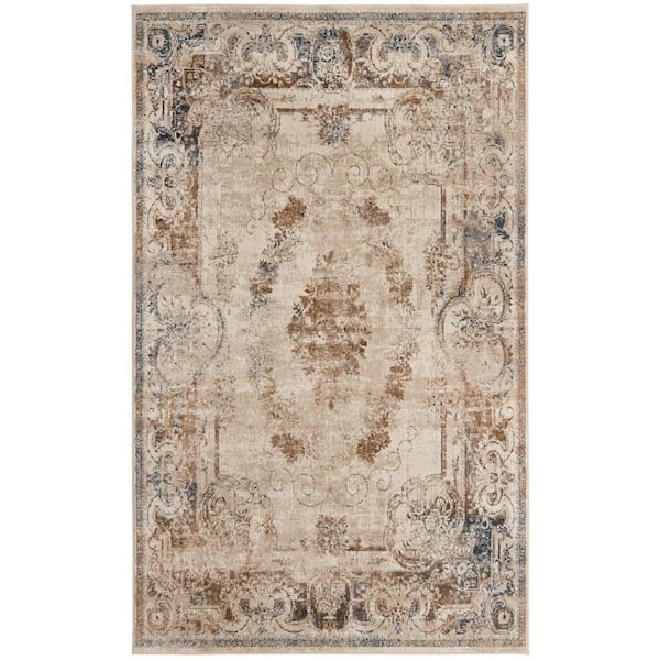 Unique Loom Chateau Lincoln Beige 5' 0 x 8' 0 Area Rug
