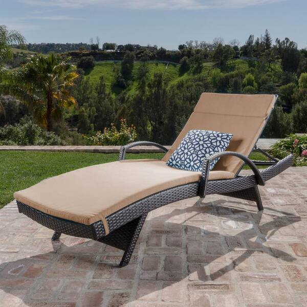 Noble House M Multi Brown 2 Piece Wicker Outdoor Chaise Lounge With Caramel Cushion 9272 The Home Depot Noble House M Multi Brown 2 Piece, Purple Leaf Patio Chaise Lounge Sets 3 Pieces Outdoor Chair