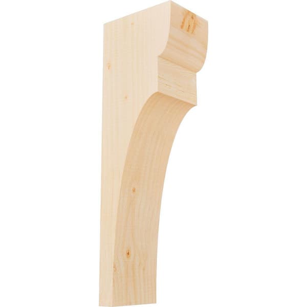 Ekena Millwork 5-1/2 in. x 8 in. x 24 in. Douglas Fir Yorktown Smooth Corbel