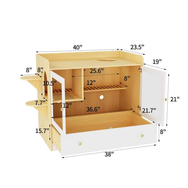 19.7L x19.52W x 25.2H Self Cleaning Cat Litter Box Automatic