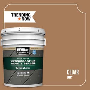 5 gal. #SC-146 Cedar Solid Color Waterproofing Exterior Wood Stain and Sealer