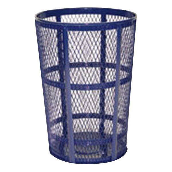 Rubbermaid Commercial Products 45 Gal. Cobalt Blue Round Street Trash Can