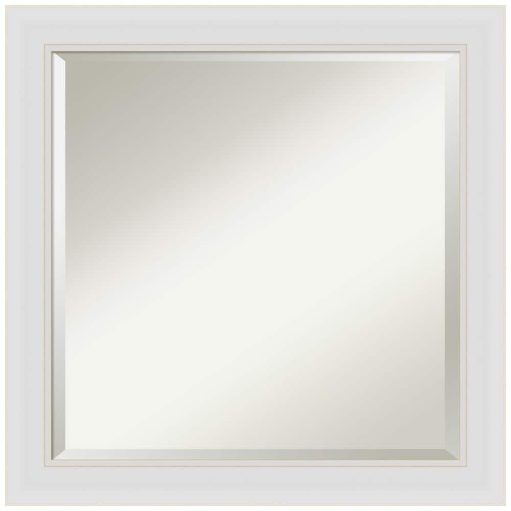 Flair Soft White Narrow 24 in. H x 24 in. W Framed Wall Mirror price history on PriceWatchPro