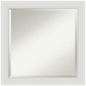 Flair Soft White Narrow 24 in. H x 24 in. W Framed Wall Mirror