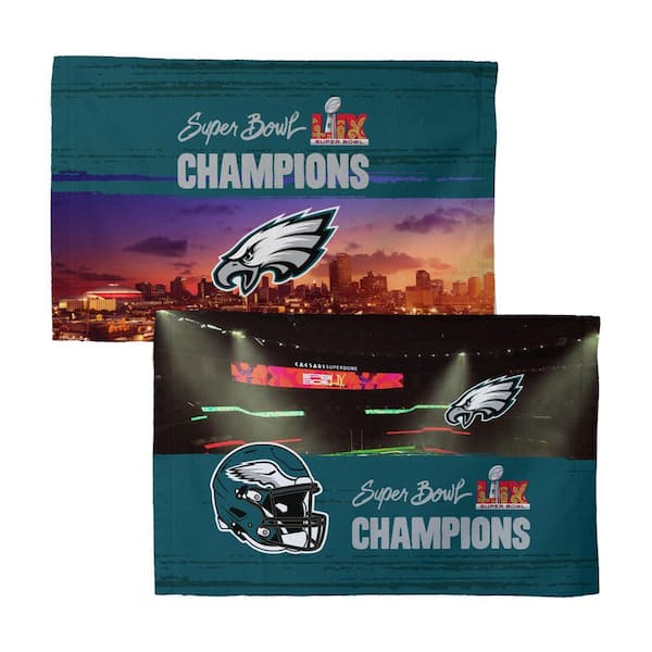THE NORTHWEST GROUP Philadelphia Eagles NFL 2025 Super Bowl LIX Overview Fan Towel (2 Pack) 16 x 25 in. Polyester/Cotton Blend