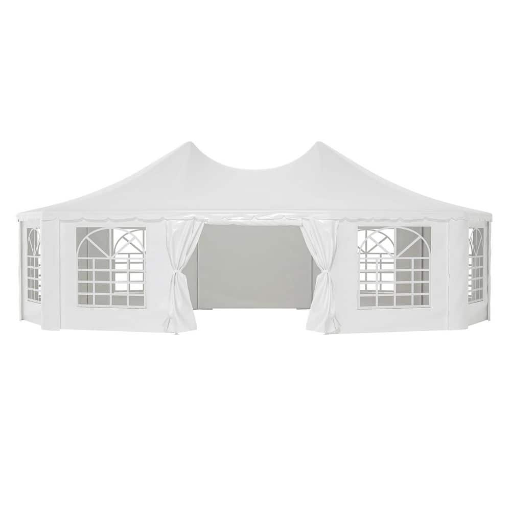 29 ft. x 21 ft. White Party Wedding Tent Outdoor Gazebo Pavilion Shelter Tent for Party, Event, Picnic price history on PriceWatchPro
