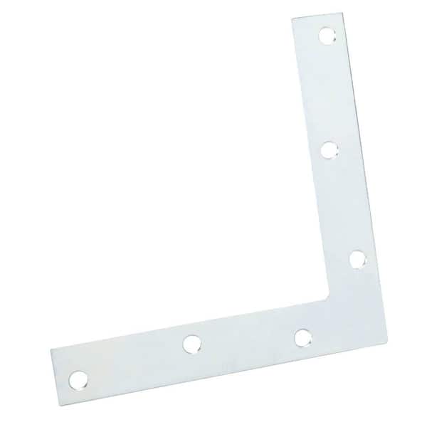(12-Pack) 6 in. Zinc-Plated Flat Corner Brace