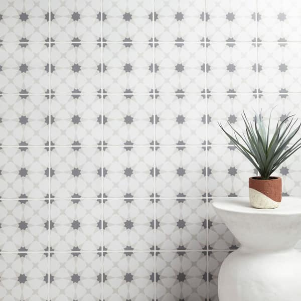 Zoudia 8 in. x 8 in. Matte Porcelain Encaustic Floor and Wall Tile (371.52 sq. ft./Pallet)