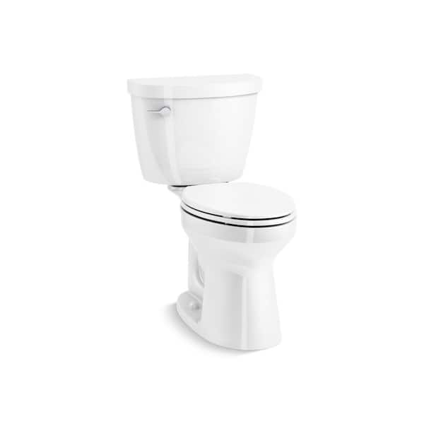 KOHLER Cimarron Revolution 360 2-Piece 1.28 GPF Single Flush Elongated Complete Solution Toilet in White (Seat Included)