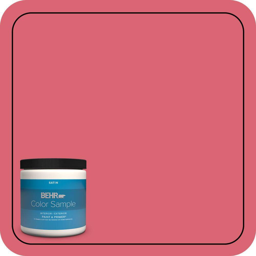 8 oz. #P150-5A Strawberry Taffy Satin Enamel Interior/Exterior Paint and Primer Color Sample price history on PriceWatchPro