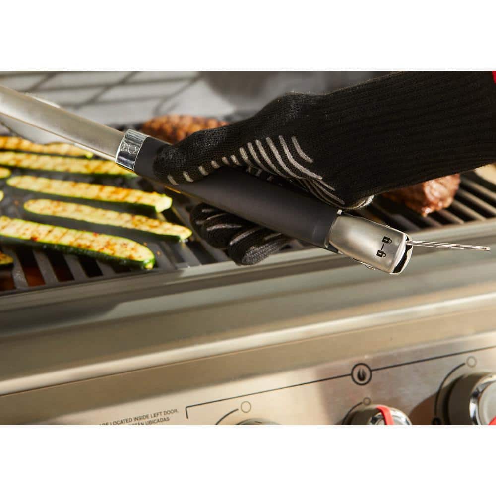 18-Inch Stainless Steel Precision Grill Tongs with Soft-Touch Handle