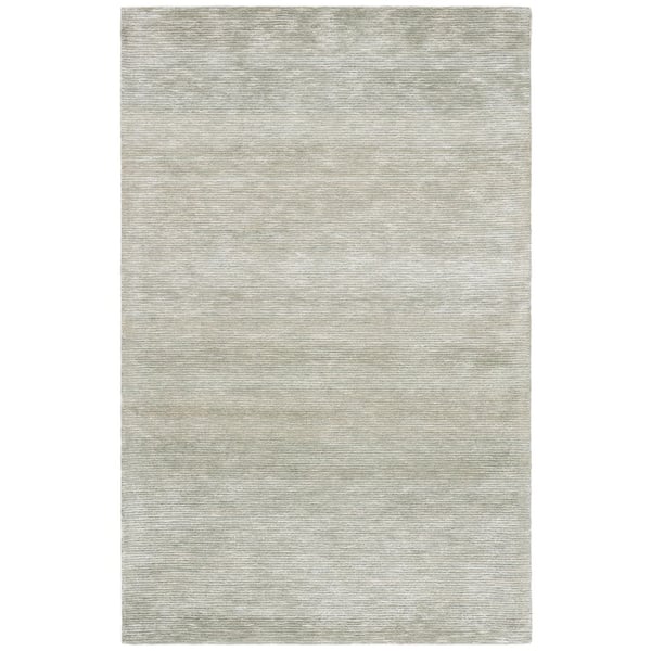 Soho 9 ft. x 12 ft. Green Distressed Striped Area Rug