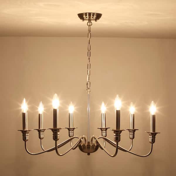 LWYTJO Harri 8 - Light Brushed Nickel Classic/Traditional