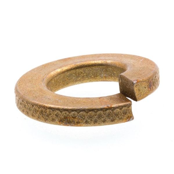 Prime-Line 1/4 in. Grade 8 Yellow Zinc Plated Steel Medium Split Lock Washers (25-Pack)