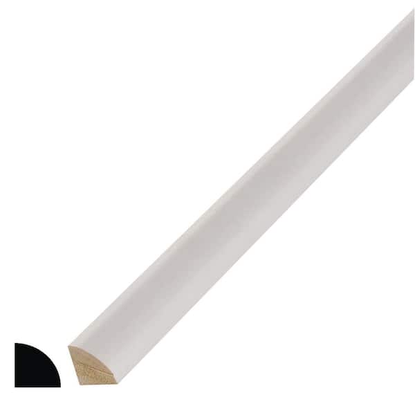 Alexandria Moulding WM 106 11/16 in. D x 11/16 in. W Primed 4S Pine Wood Quarter Round Moulding