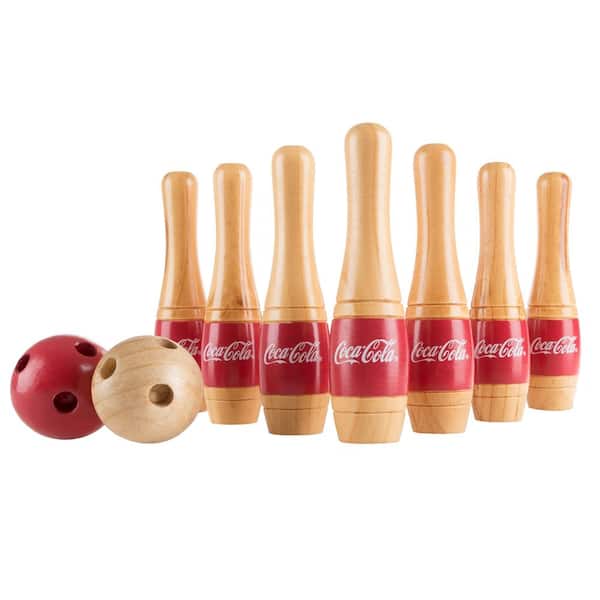Outdoor Coca Cola Bowling Set, Red