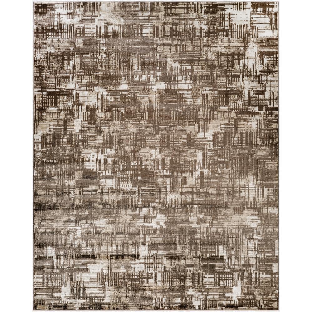 Dekor Brown 8 ft. x 10 ft. Geometric Contemporary Area Rug price history on PriceWatchPro