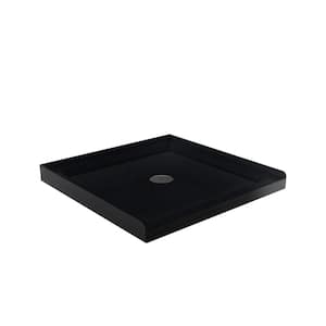 35 in. L x 35 in. W Alcove Shower Pan Base with Center Drain