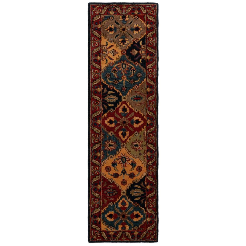 Blue Red Office Rug SAFAVIEH Classic 2 ft. x 8 ft. Blue/Red Abstract Traditional Runner Rug ...
