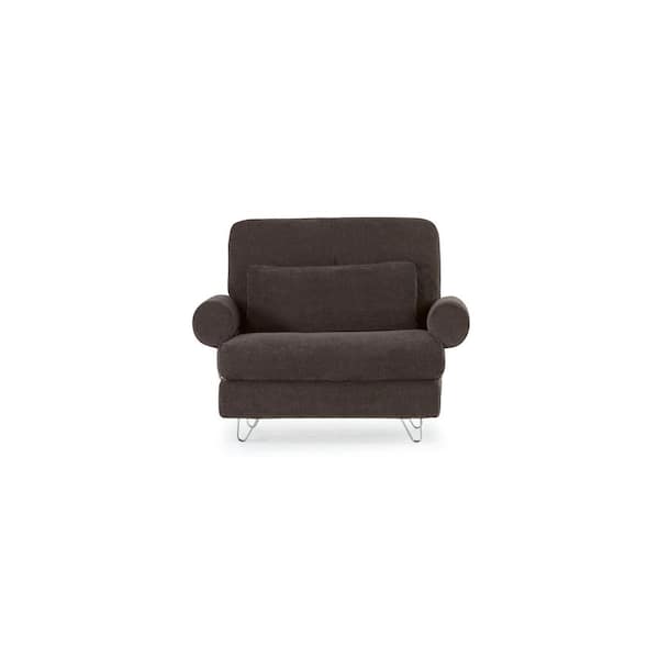 TRANSFORMER TABLE Transformer Couch 49 in. Round Arm Polyester Couch Washable Covers Modular Sofa in. Rust