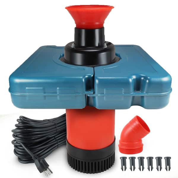 Floating Pond Fountain Aerator 1HP 750W 110V Powerful Cascade Pump with 100 FT Cord for Small Large Ponds Lakes