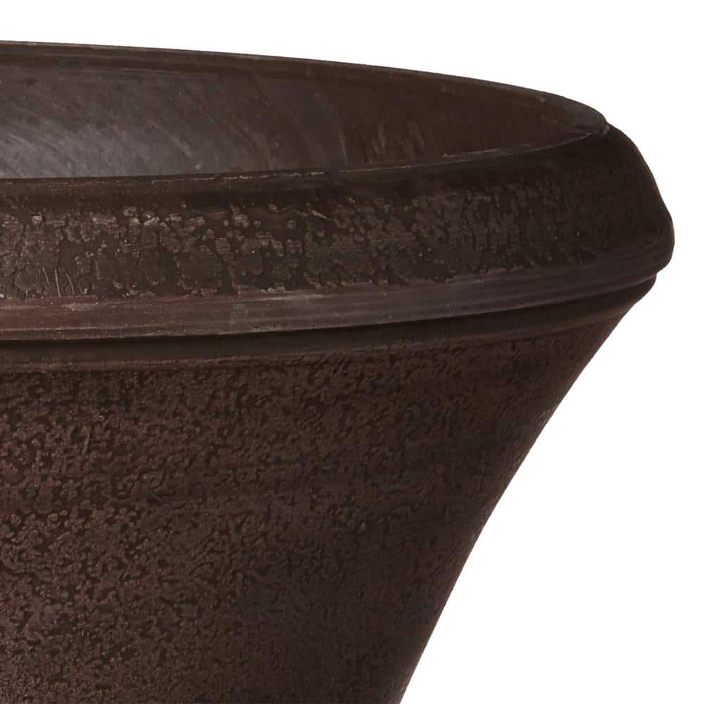 Amboise Medium 22" Cone Eco-Friendly Planter in Chocolate