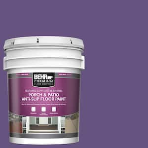 5 gal. #HDC-MD-25 Virtual Violet Textured Low-Lustre Enamel Interior/Exterior Porch and Patio Anti-Slip Floor Paint