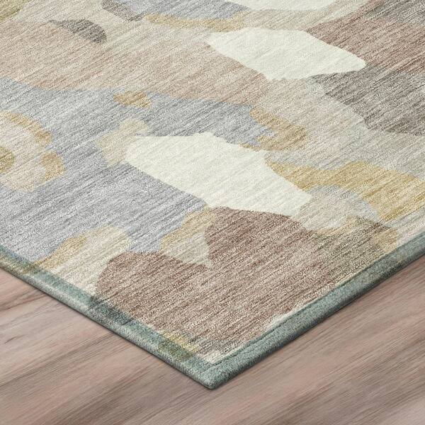 Chantille Machine Washable Indoor/Outdoor Abstract ACN3117 Ivory 3 ft. x 4 ft. Area Rug